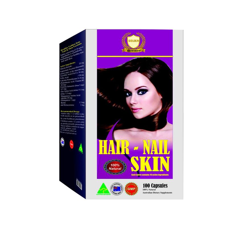 Hair Skin Nail Hộp 100 Viên - Viên Uống Dưỡng Da, Tóc 