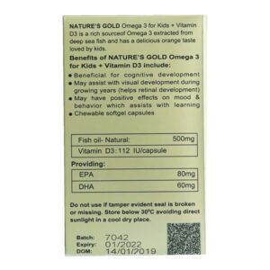 Nature’s Gold Omega 3 Hộp 125 Viên - Thành Phần Công Dụng