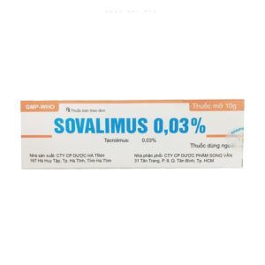 Sovalimus 003 - Tuýp 10g - Điều trị ngắn hạn và dài hạn chàm thể tạng
