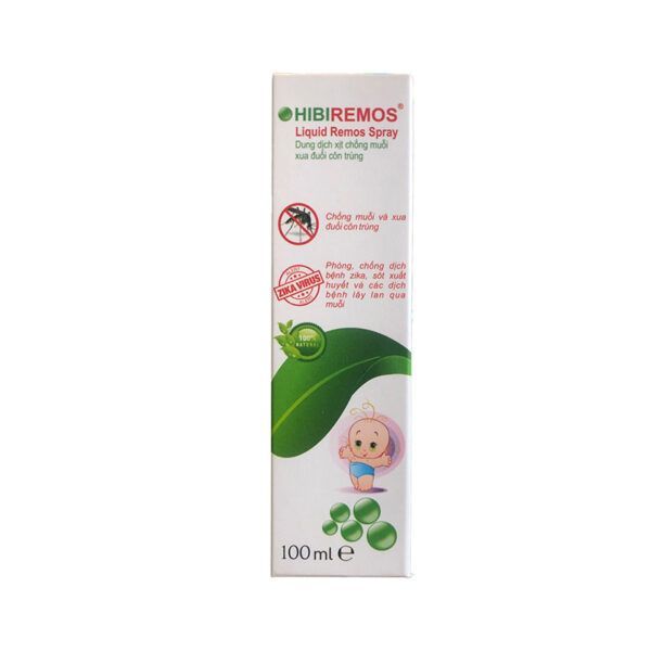 Hibiremos - Hộp 100ml - Xịt Chống Muỗi Cho Trẻ Từ 6 Tháng Tuổi