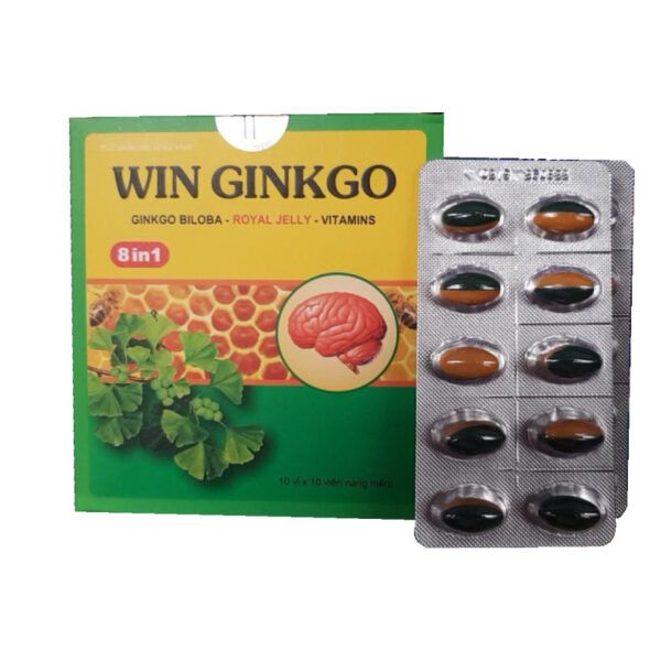 Win Ginkgo Hộp 100 Viên - Lưu Thông Máu Lên Não