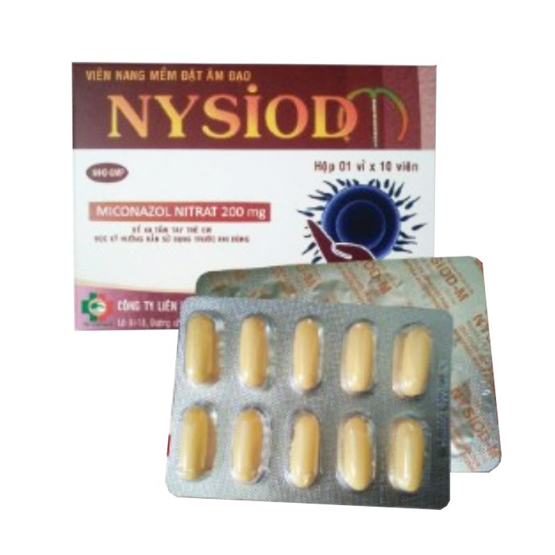 Nysiod Hộp 10 Viên - Điều Trị Bệnh Nhiễm Nấm Candida Âm Đạo