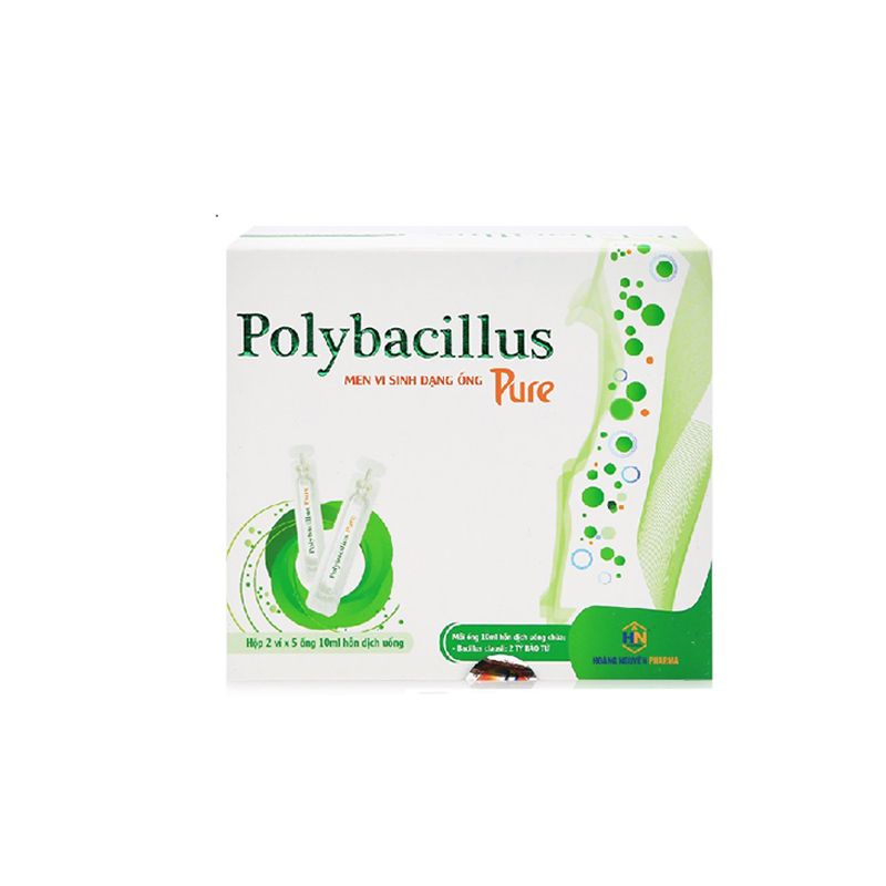 Polybacillus Pure Hộp 10 Ống - Trị Rối Loạn Tiêu Hóa 