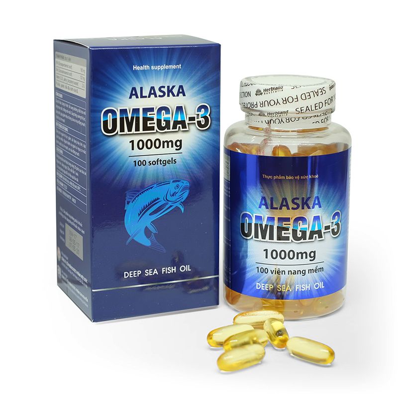 Alaska Omega3 Lọ 100 Viên - Bổ Não, Tăng Cường Thị Lực