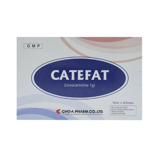 Catefat Hộp 20 Ống - Điều Trị Đau Thắt Ngực