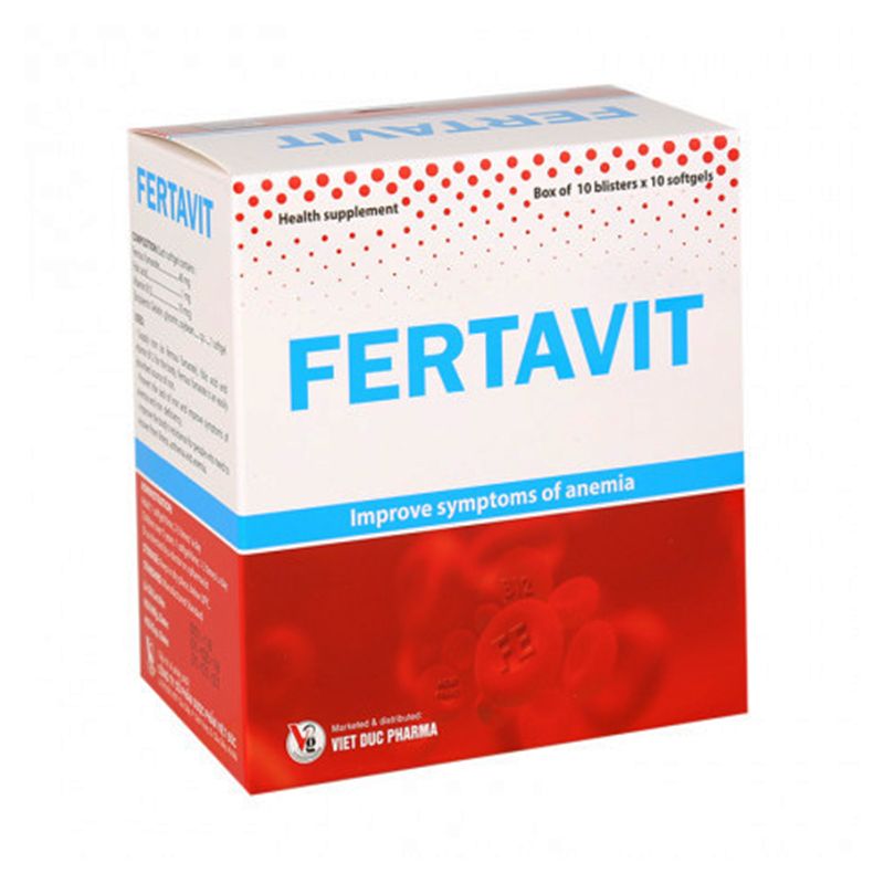 Fertavit Hộp 100 Viên - Bổ Sung Sắt Và Acid Folic