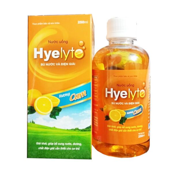 Hyelyte Vị Cam Chai 250ml - Bổ Sung Khoáng Chất Cho Cơ Thể