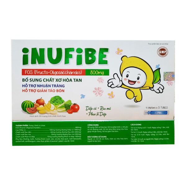 Inufibe Hộp 20 Ống - Bổ Sung Chất Xơ Hòa Tan