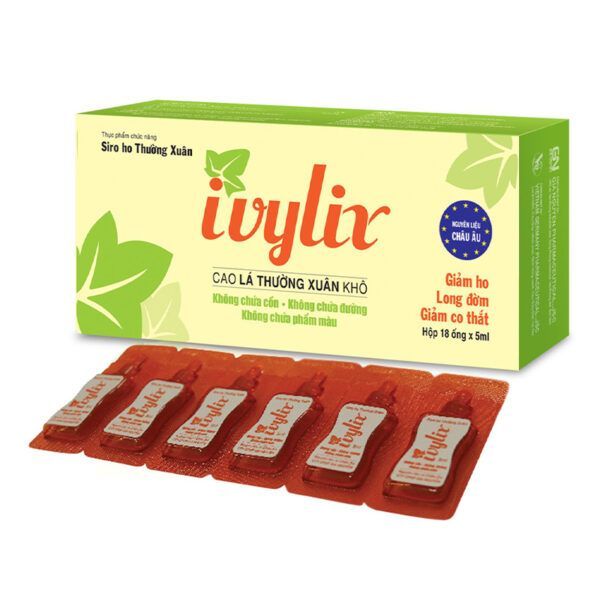 Ivylix Hộp 18 Ống - Giảm Triệu Chứng Ho, Long Đờm