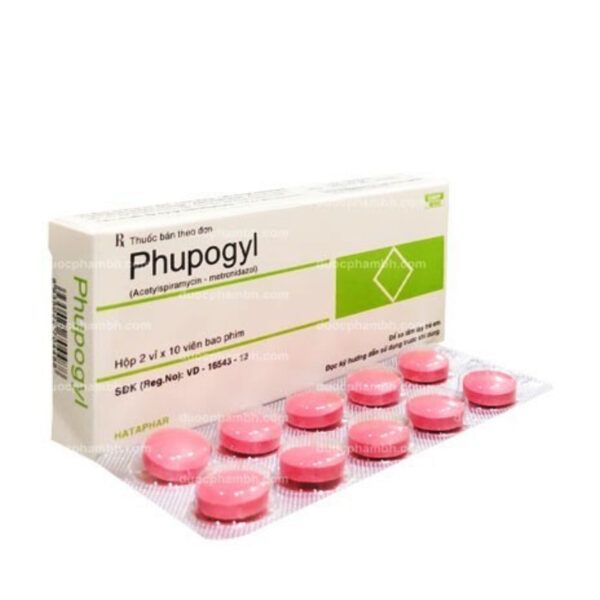 Phupogyl Hộp 20 Viên - Trị Nhiễm Trùng Răng Miệng Cấp