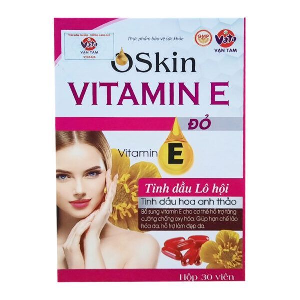 Oskin Vitamin E Hộp 30 Viên - Bổ Sung Vitamin E Cho Cơ Thể