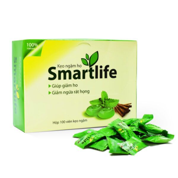 Smartlife Hộp 100 Viên - Giảm Ho, Sưng Đau Họng