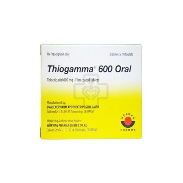 Thiogamma 600 Hộp 30 Viên - Điều Trị Rối Loạn Cảm Giác