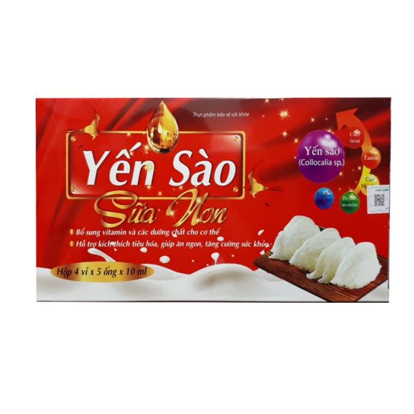 Yến Sào Sữa Non Hộp 20 Ống - Giúp Ăn Ngon, Ngủ Tốt