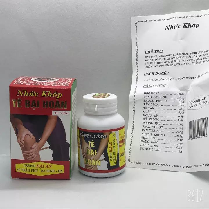 Nhức Khớp Tê Bại Hoàn Hộp 40 Viên - Hỗ Trợ Xương Khớp