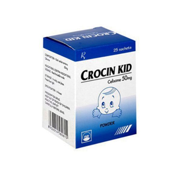 Crocin Kid Hộp 25 Gói - Điều Trị Nhiễm Khuẩn Ở Trẻ