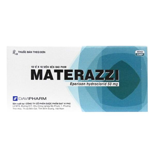 Materazzi Hộp 100 Viên - Hỗ Trợ Giãn Cơ