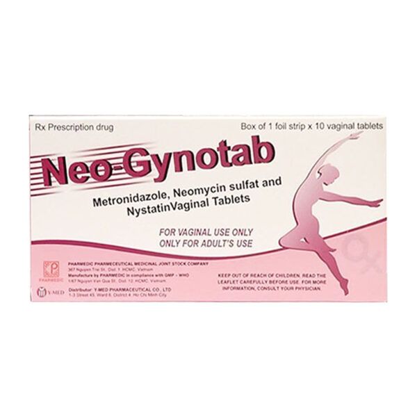 Neo Gynotab Hộp 10 Viên - Điều Trị Viêm Âm Đạo