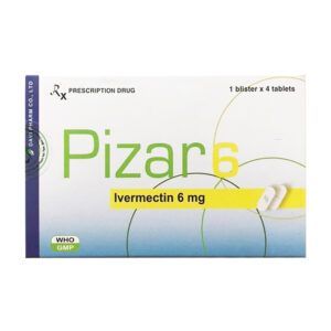 Pizar 6mg Hộp 4 Viên - Điều Trị Bệnh Giun