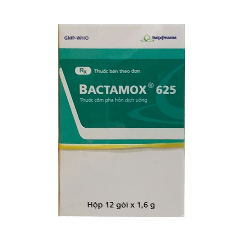 Bactamox 625 Hộp 12 Gói - Điều Trị Nhiễm Khuẩn