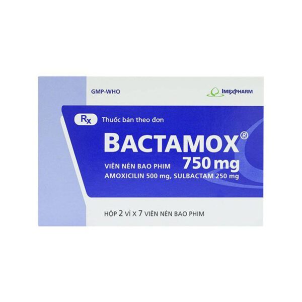 Bactamox 750 Hộp 14 Viên - Điều Trị Nhiễm Khuẩn