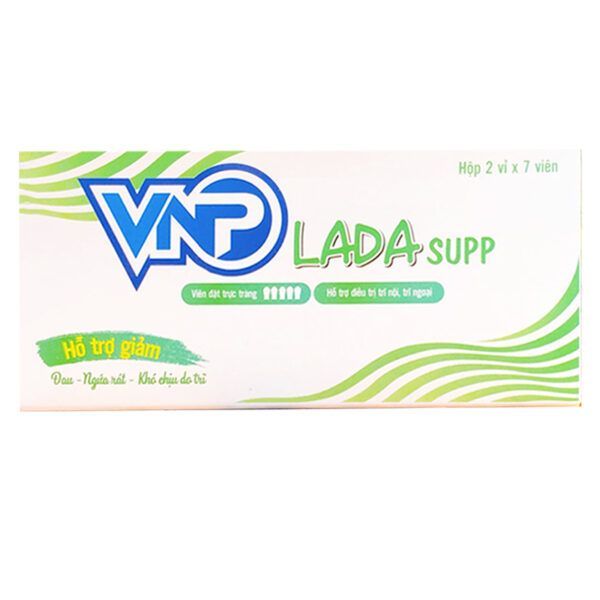 VNP Lada Supp Hộp 14 Viên - Giúp Giảm Triệu Chứng Bệnh Trĩ