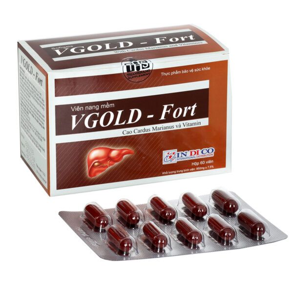 Vgold Fort Hộp 60 Viên - Giúp Giảm Rối Loạn Chức Năng Gan