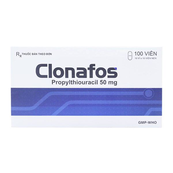 Clonafos Hộp 100 Viên - Điều Trị Tăng Năng Tuyến Giáp