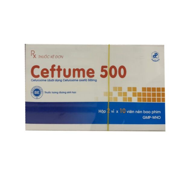 Ceftume 500 Hộp 20 Viên - Chữa Trị Nhiễm Khuẩn Da