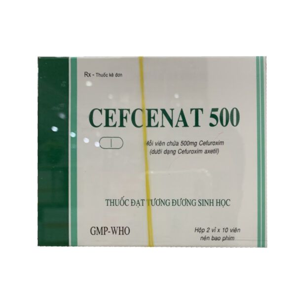 Cefcenat 500 Hộp 20 Viên - Điều Trị Nhiễm Khuẩn