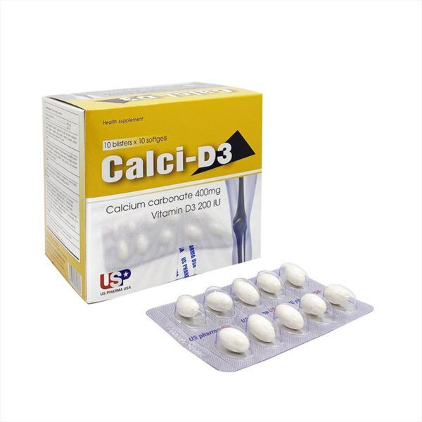 Calci D3 Hộp 100 Viên - Giúp Tăng Cường Phát Triển Xương