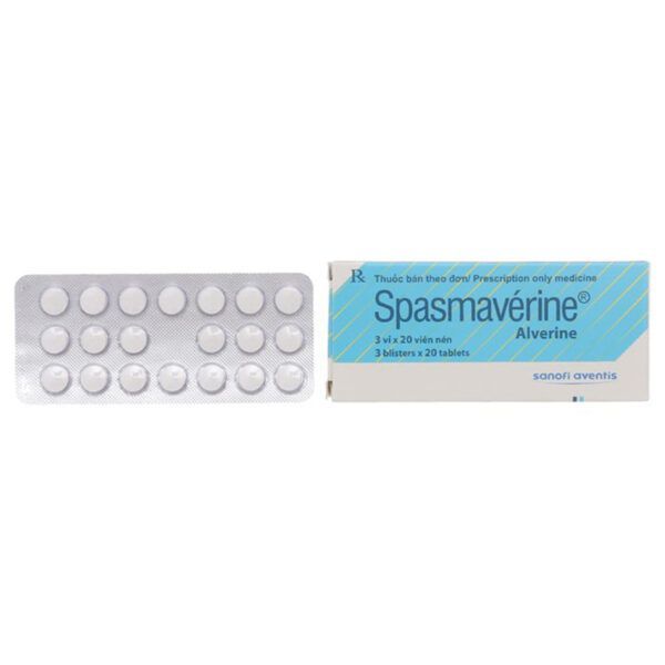 Spasmaverine Hộp 60 Viên - Điều Trị Đau Do Co Thắt