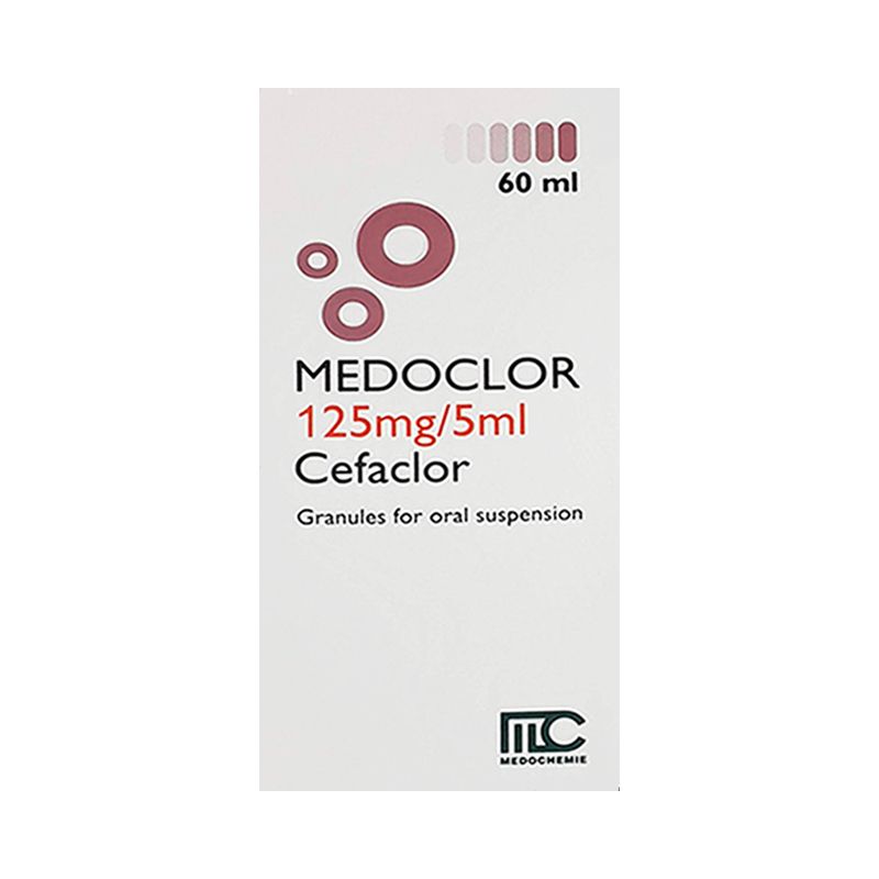 Medoclor 125mg/5ml Lọ 60ml - Điều Trị Các Bệnh Nhiễm Khuẩn