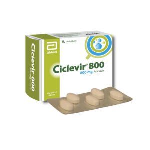 Ciclevir 800 - Hộp 50 Viên - Trị Nhiễm Virus Herpes Simplex