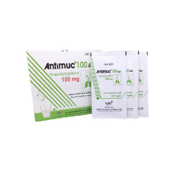 Antimuc 100 Sac Hộp 30 Gói