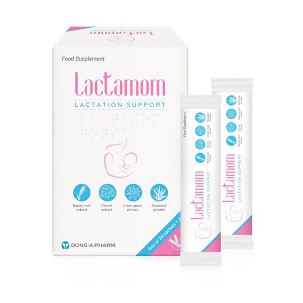 Cốm Lợi Sữa Lactomom Hộp 24 Gói