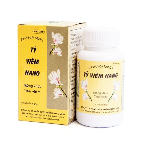 KHANG MINH TỶ VIÊM NANG Lọ 60 Viên