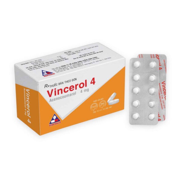 Vincerol 4 Hộp 100 Viên