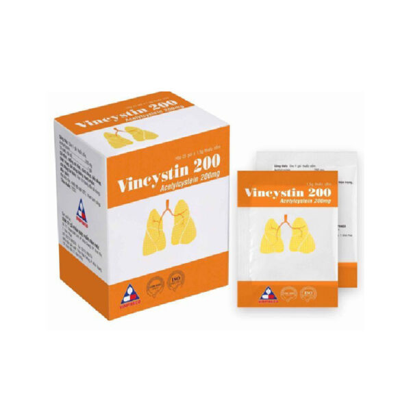 Vincystin 200 Hộp 25 Gói