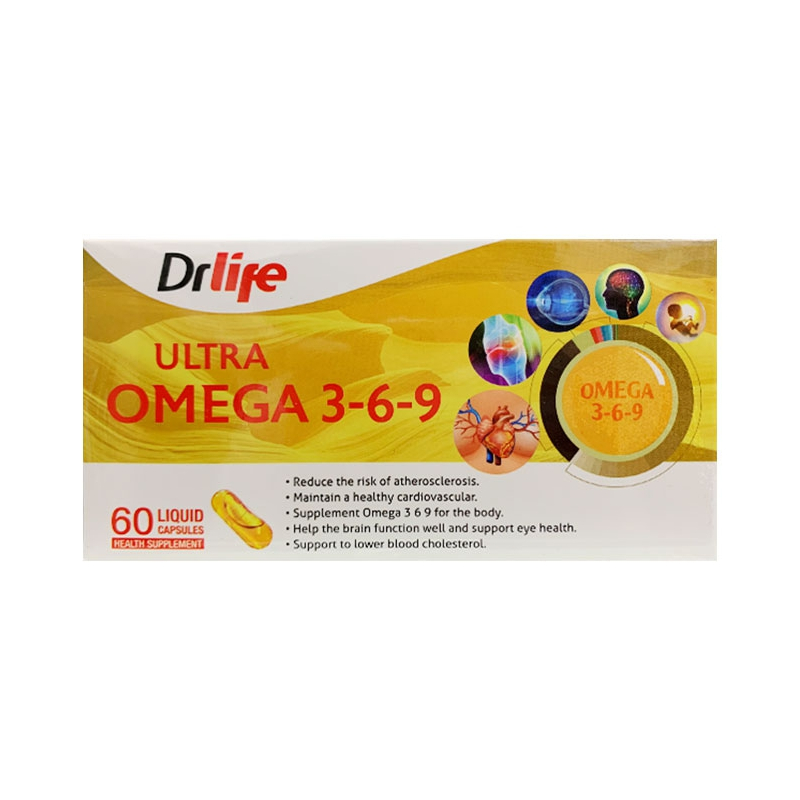 Dr Life Ultra Omega 3 6 9 Hộp 60 Viên - Bảo Vệ Tim Mạch