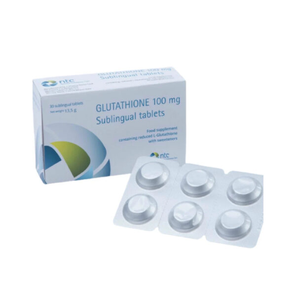 Glutathione 100mg Hộp 30 Viên - Viên Ngậm Trắng Da