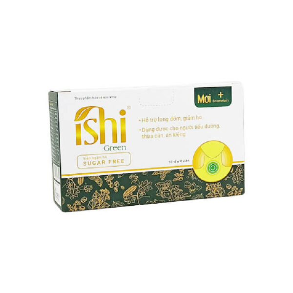 Ishi Green Hộp 40 Viên - Viên Ngậm Giảm Ho Hiệu Quả