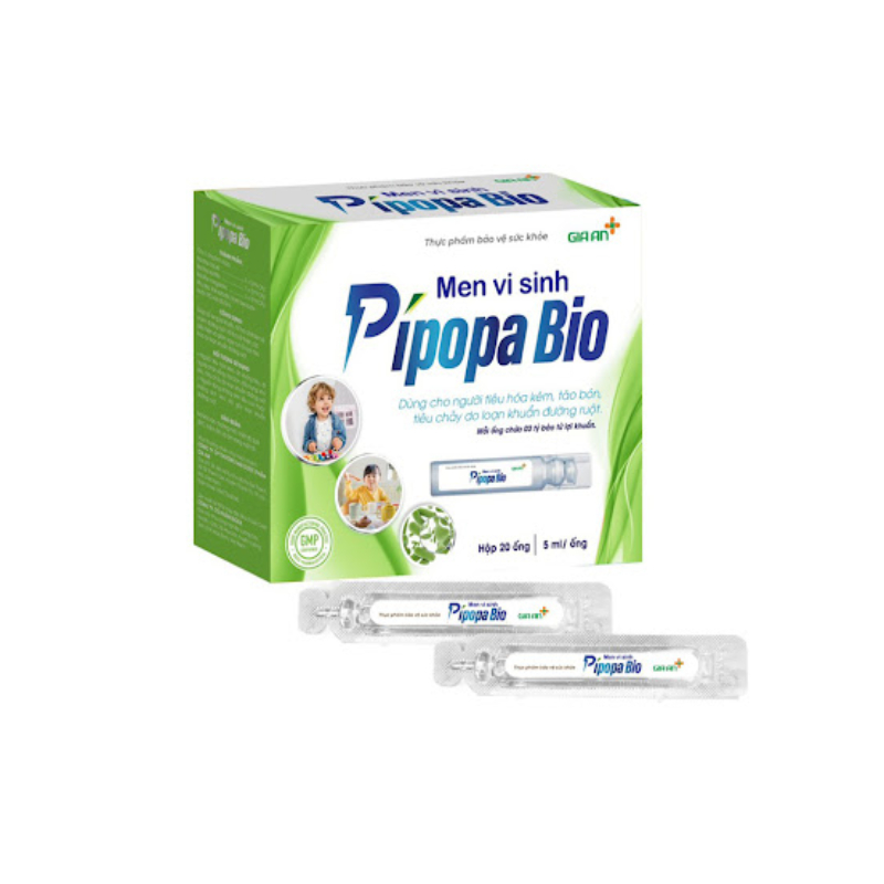 Pipopa Bio Hộp 20 Ống  - Men Vi Sinh Bảo Vệ Sức Khoẻ