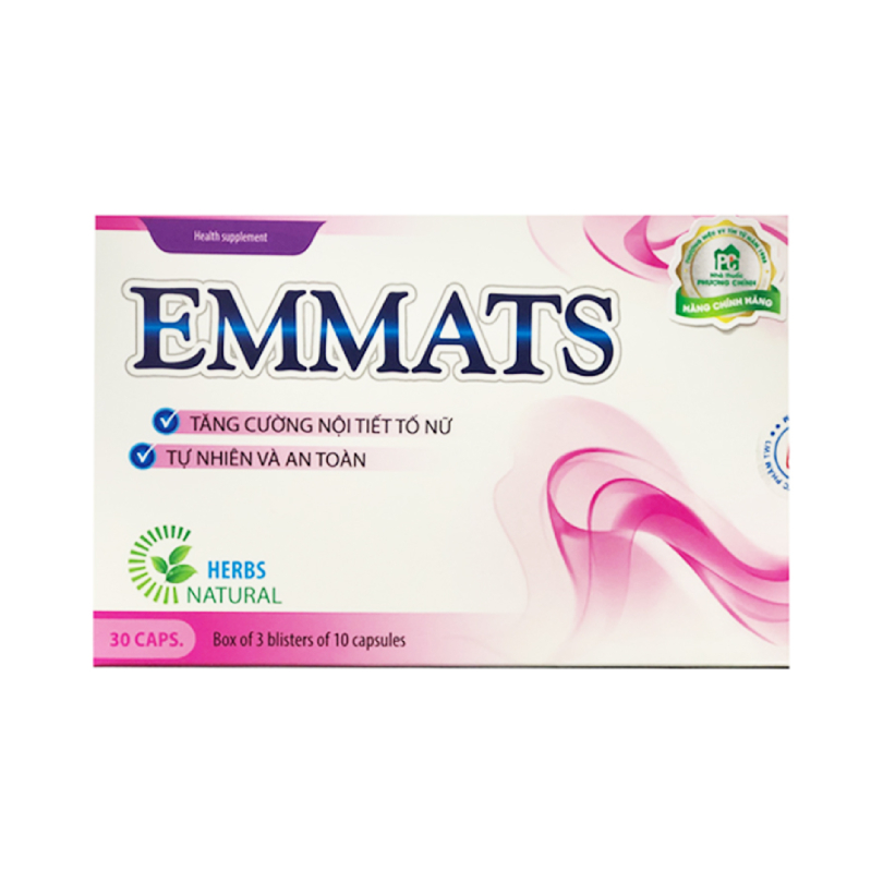 EMMATS Hộp 30 Viên - Tăng Cường Nội Tiết Tố Nữ