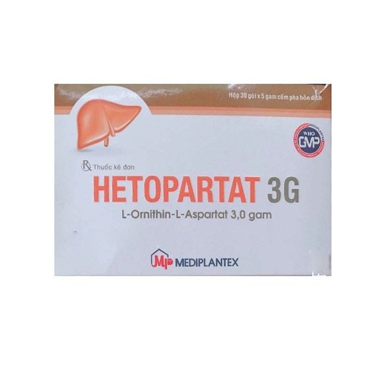 Hetopartat 3G Hộp 30 Gói - Điều Trị Tăng Amoniac Máu