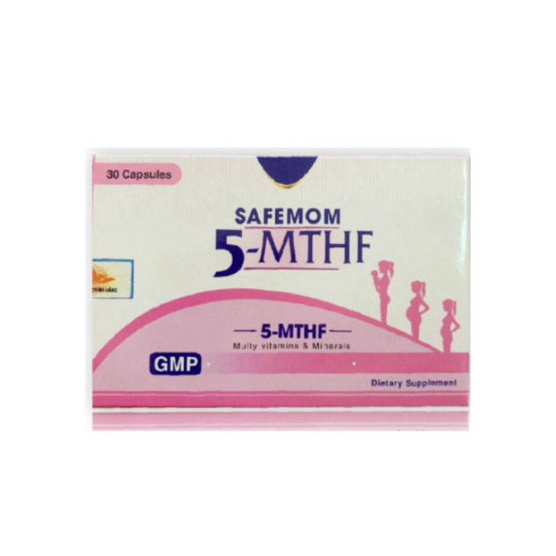 Safemom 5 MTHF Hộp 30 Viên - Cho Thai Kỳ Khỏe Mạnh