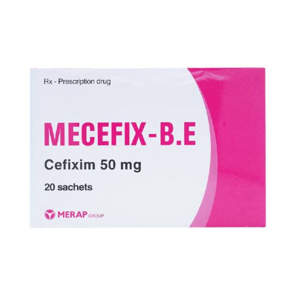 Mecefix B E Hộp 20 Gói - Trị Nhiễm Khuẩn Đường Hô Hấp